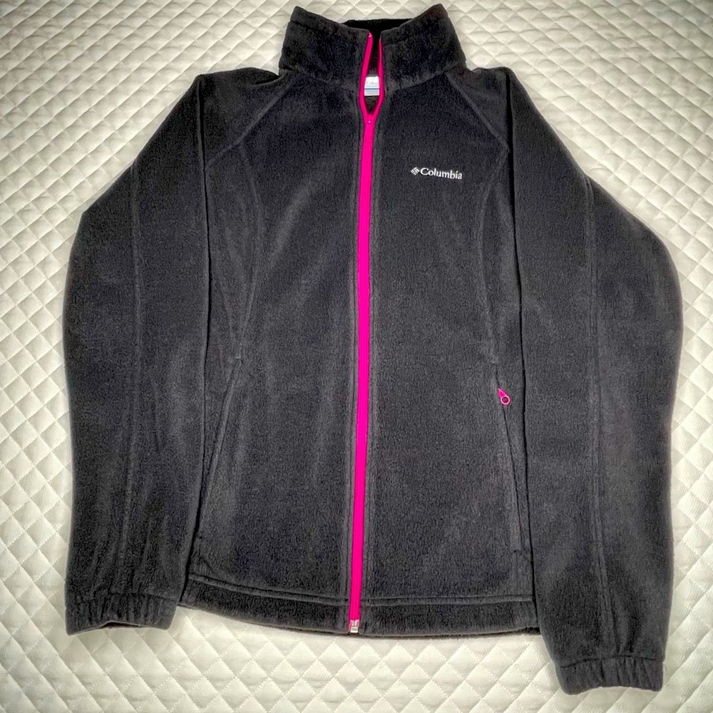 Columbia Polar Fleece Jacket in black and pink